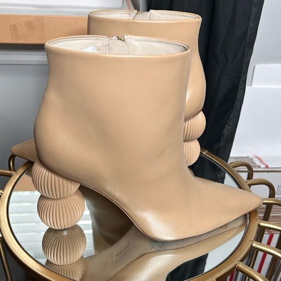 Cult Gaia Cam Bauble-Heel Leather Ankle Boots - Picture 6 of 15